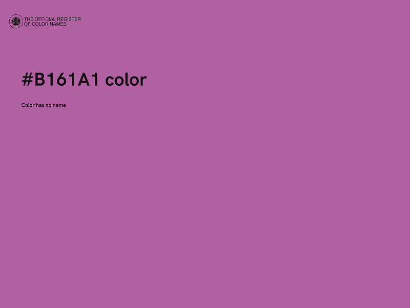 #B161A1 color image