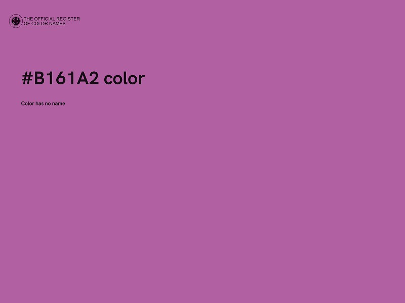 #B161A2 color image