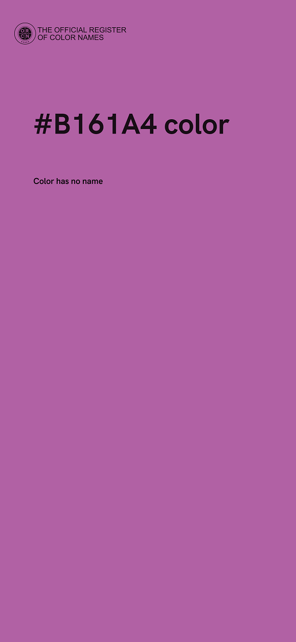 #B161A4 color image