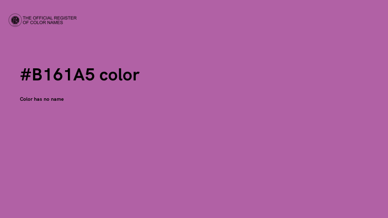 #B161A5 color image