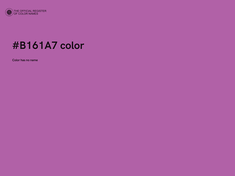 #B161A7 color image