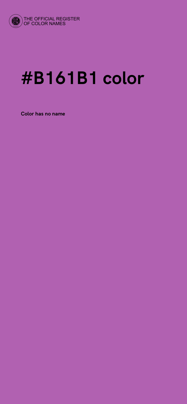 #B161B1 color image