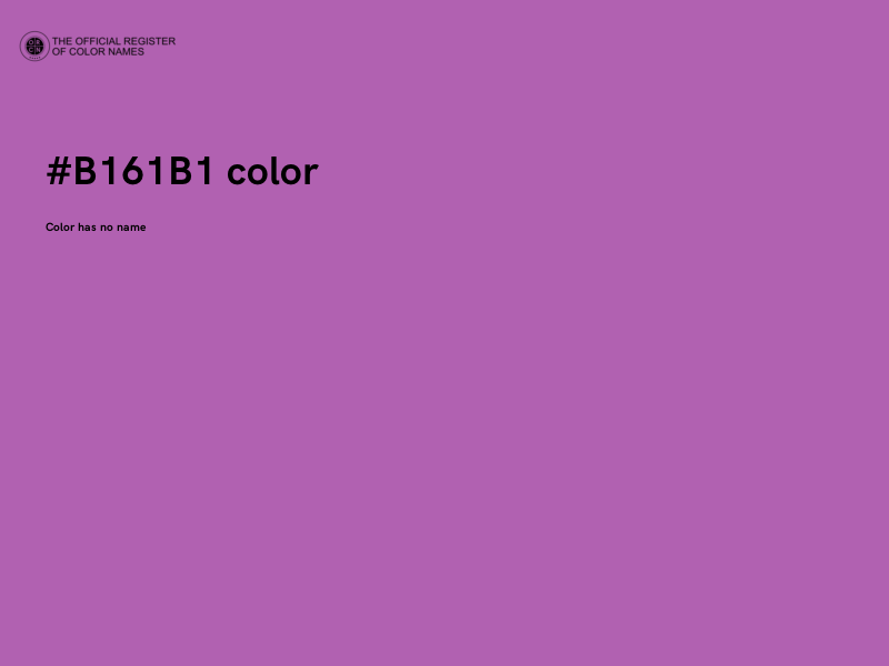 #B161B1 color image