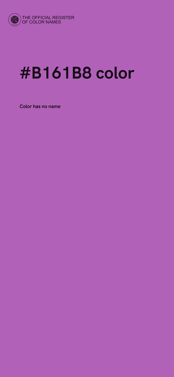 #B161B8 color image