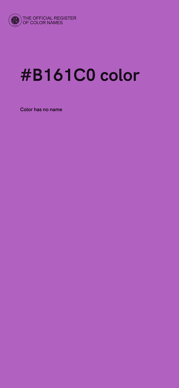#B161C0 color image