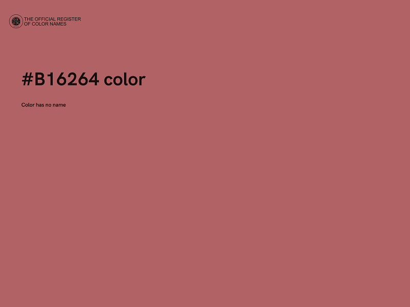 #B16264 color image