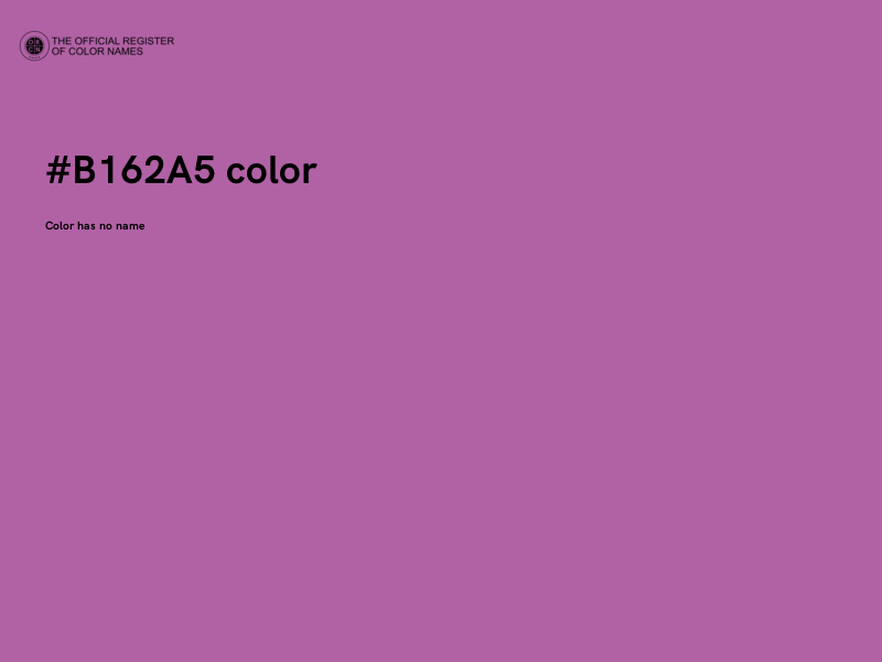 #B162A5 color image