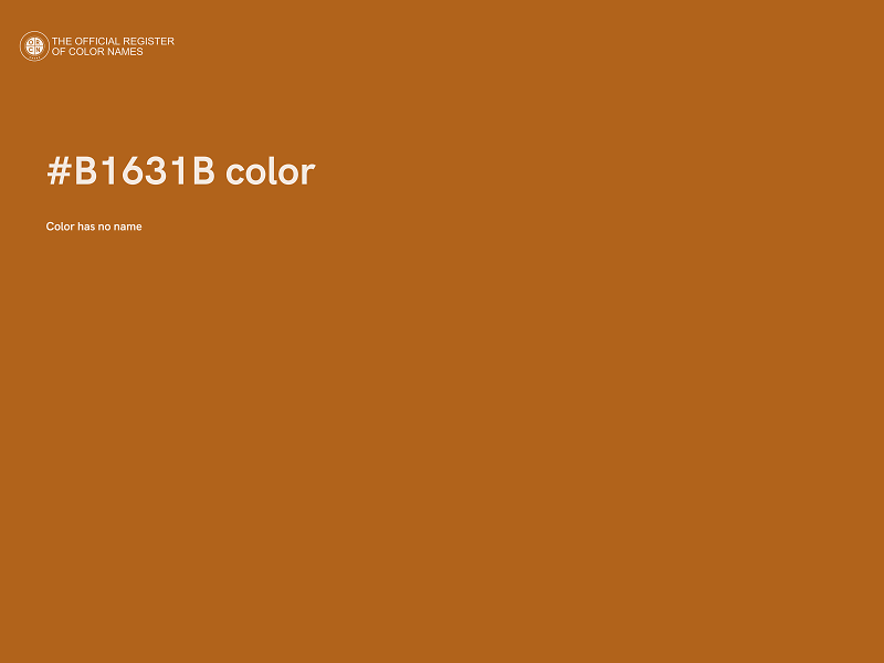 #B1631B color image