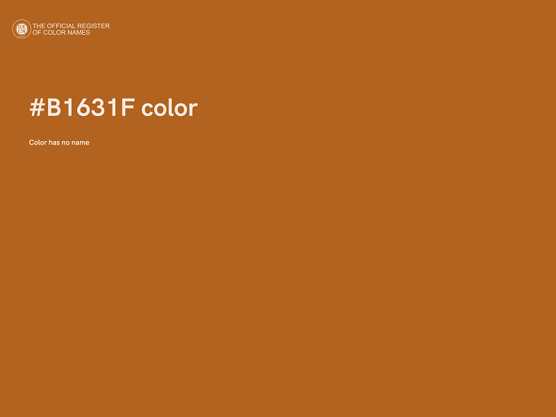 #B1631F color image