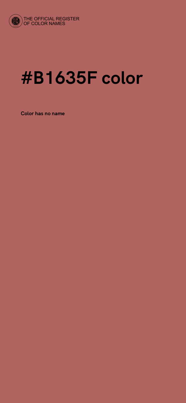 #B1635F color image