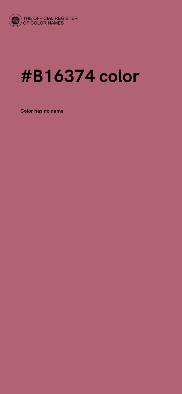 #B16374 color image