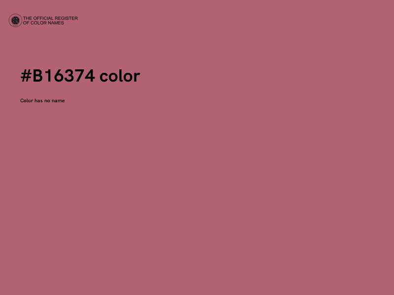 #B16374 color image