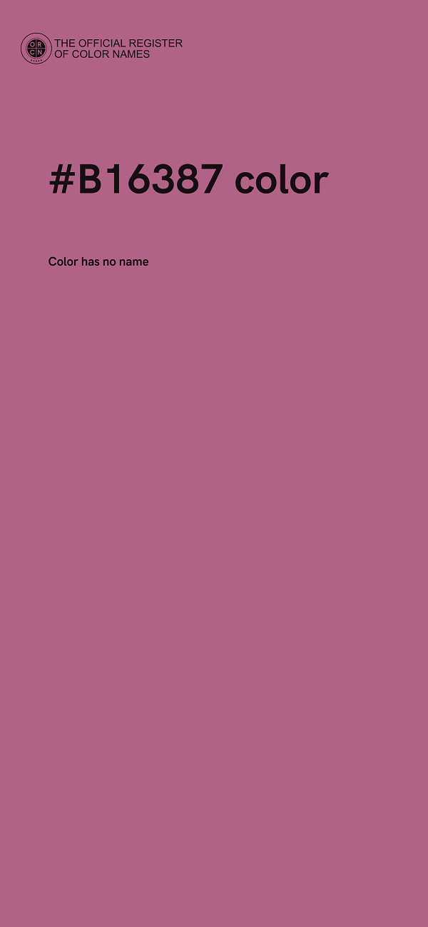 #B16387 color image