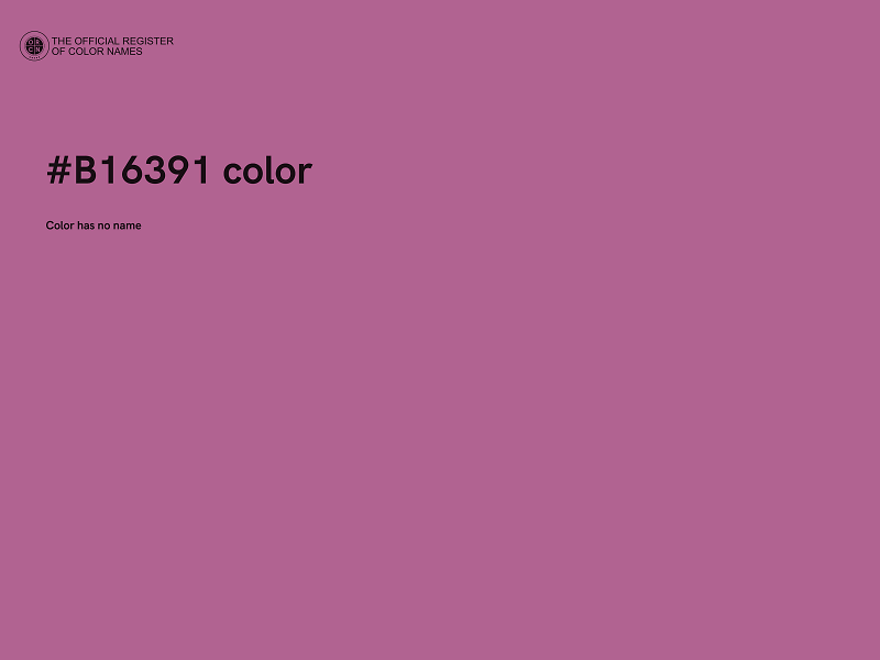 #B16391 color image