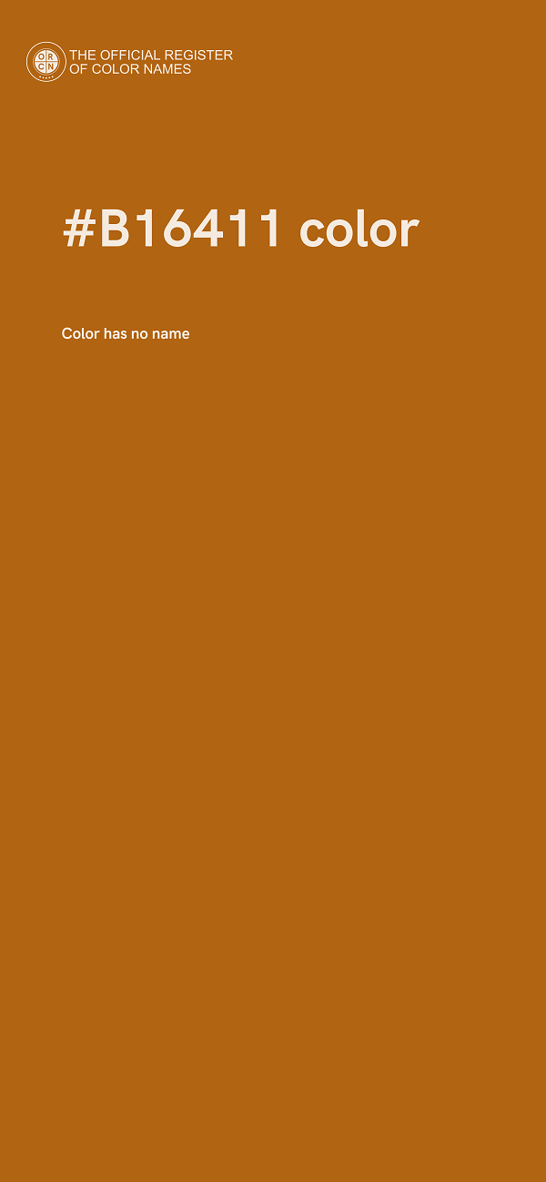#B16411 color image