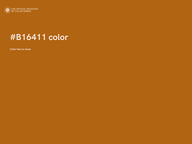 #B16411 color image