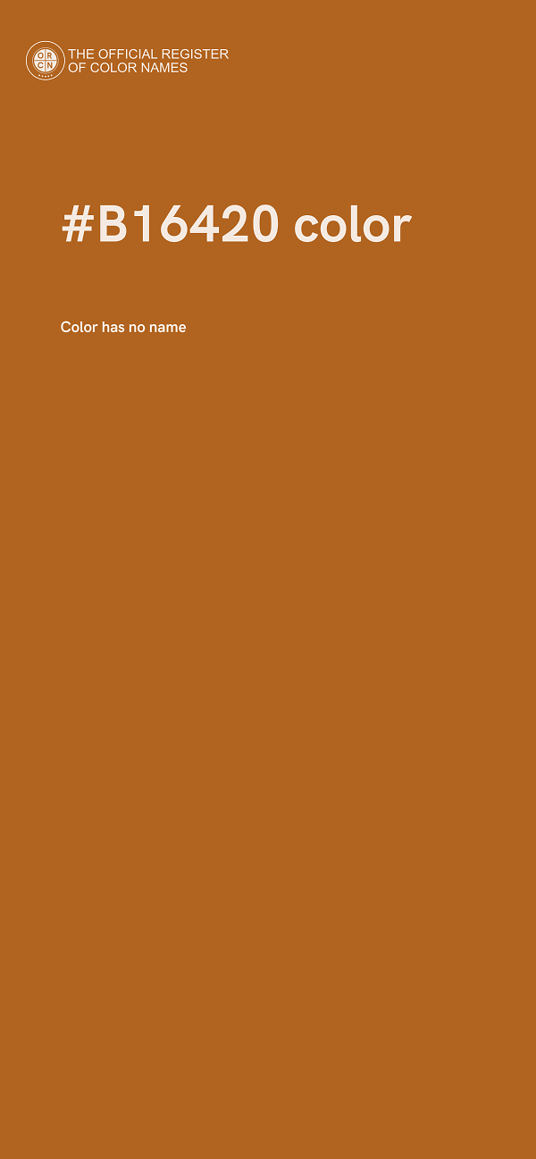 #B16420 color image