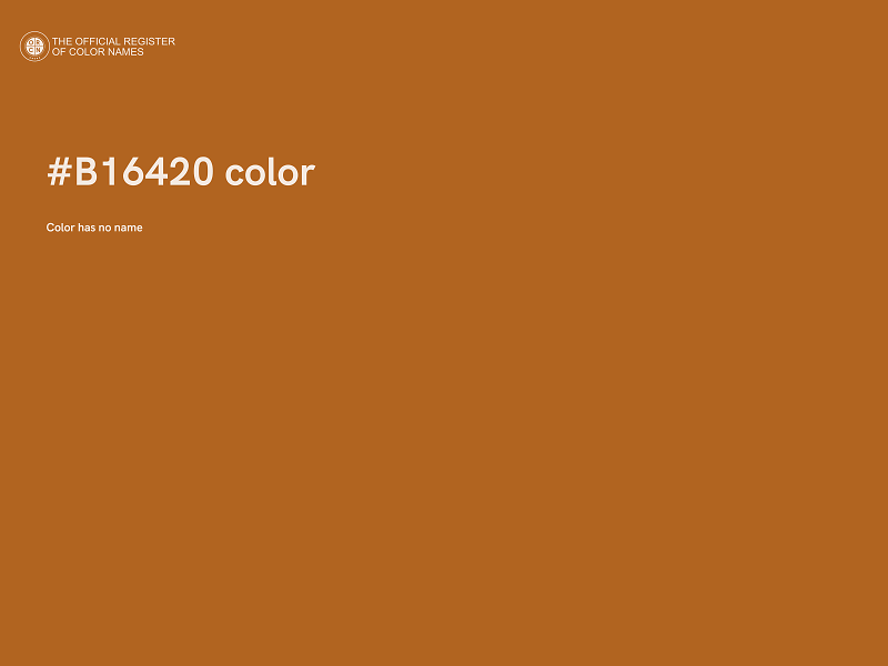 #B16420 color image