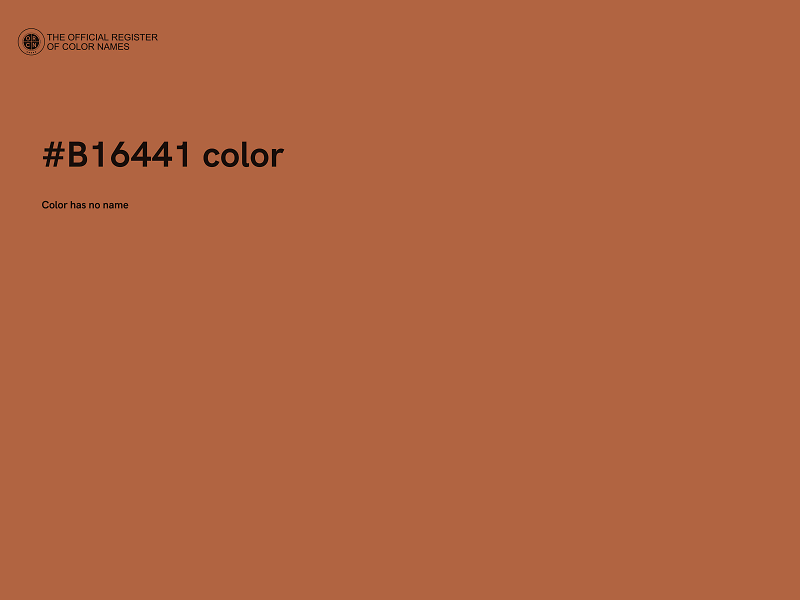 #B16441 color image
