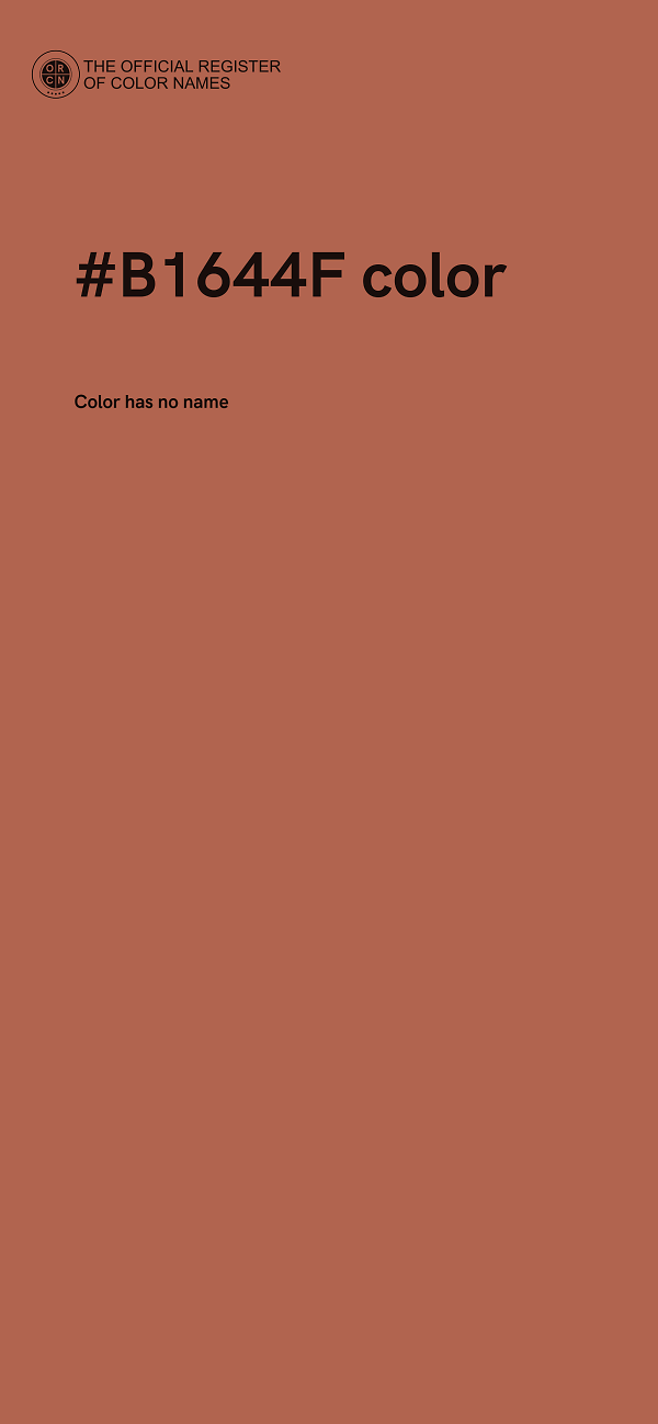 #B1644F color image