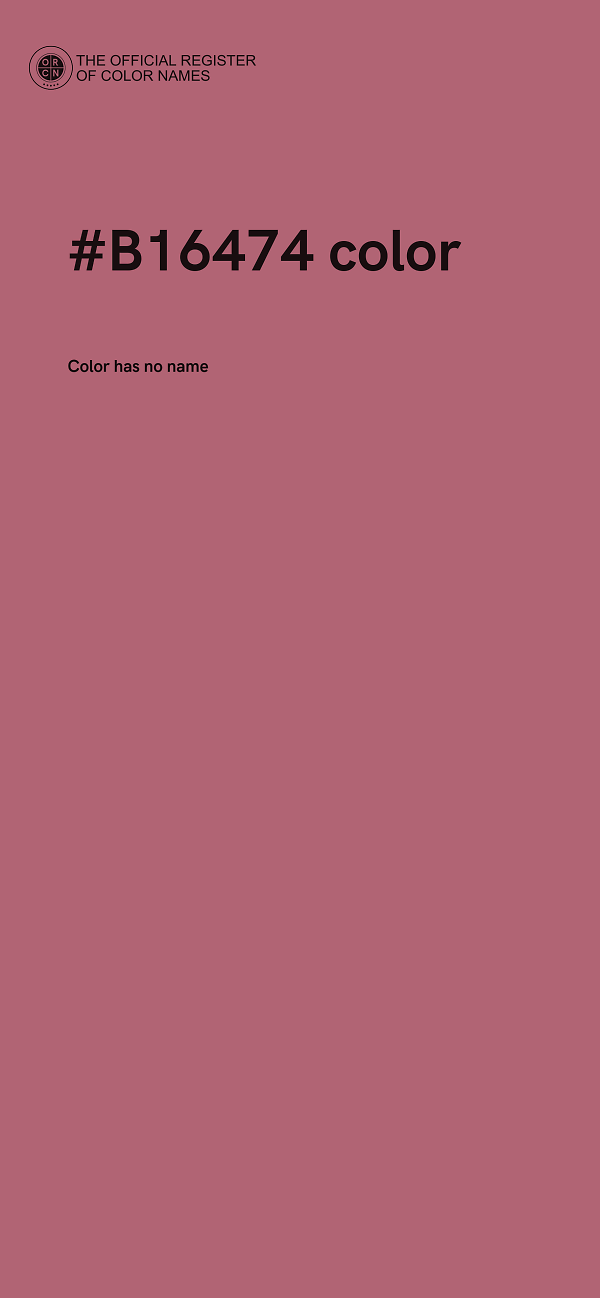 #B16474 color image