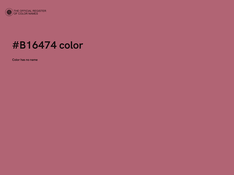 #B16474 color image