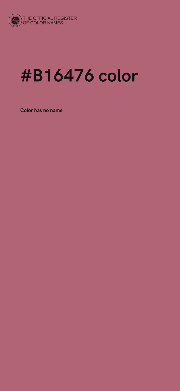 #B16476 color image