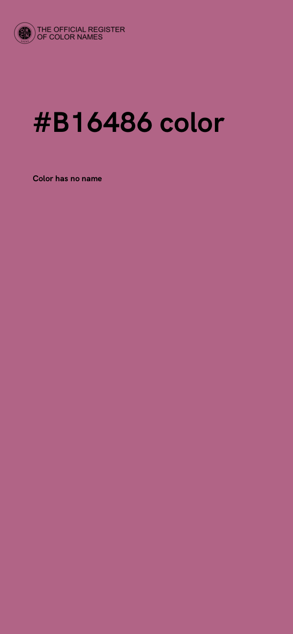 #B16486 color image
