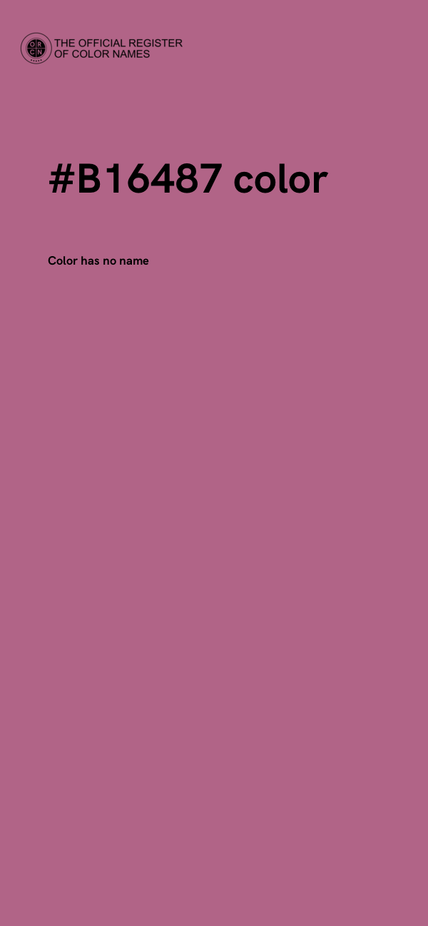 #B16487 color image