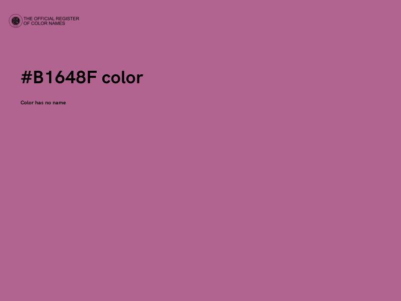 #B1648F color image