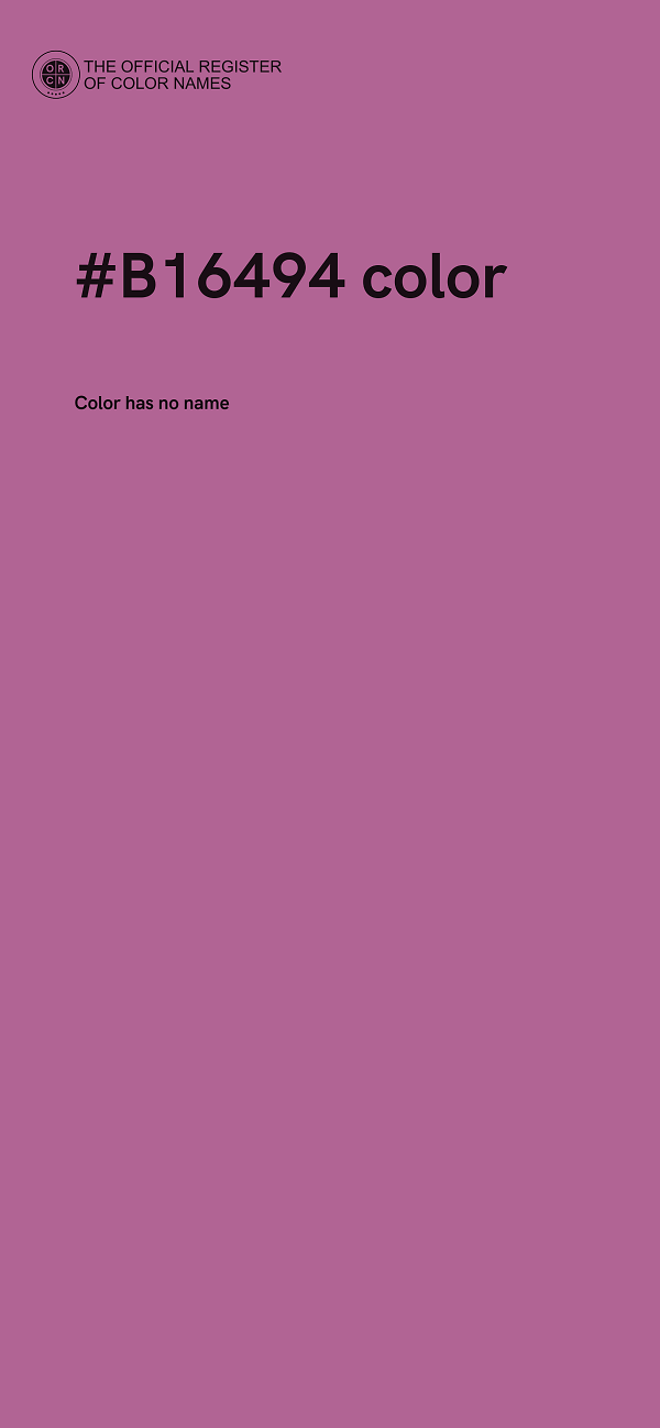 #B16494 color image