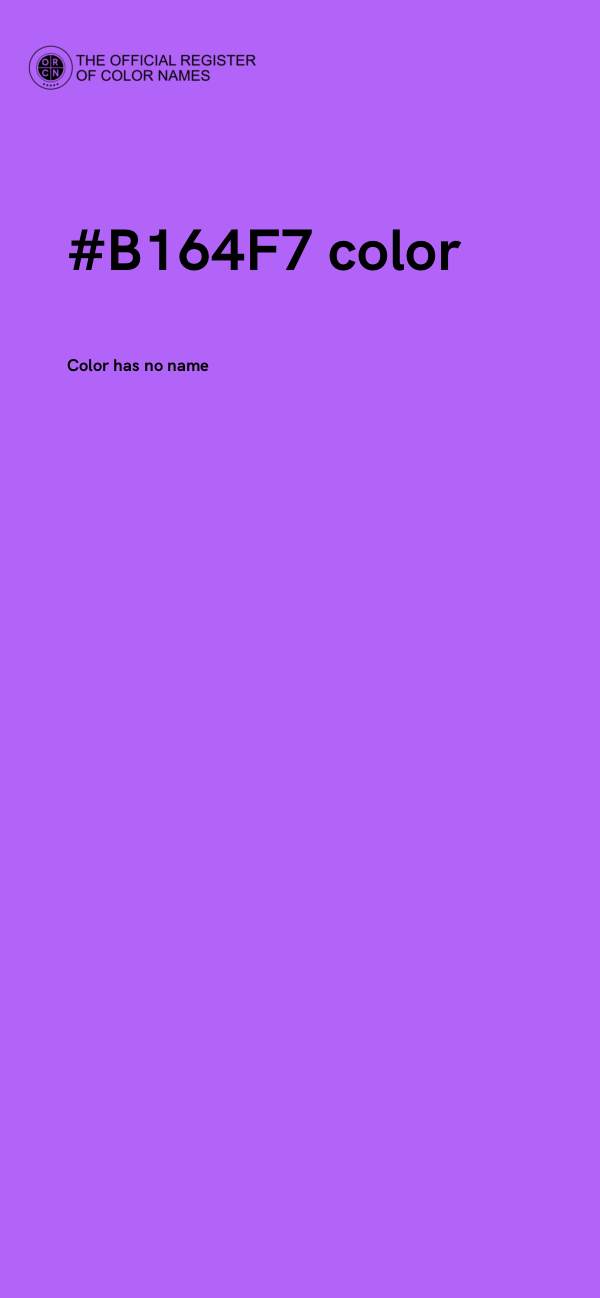 #B164F7 color image