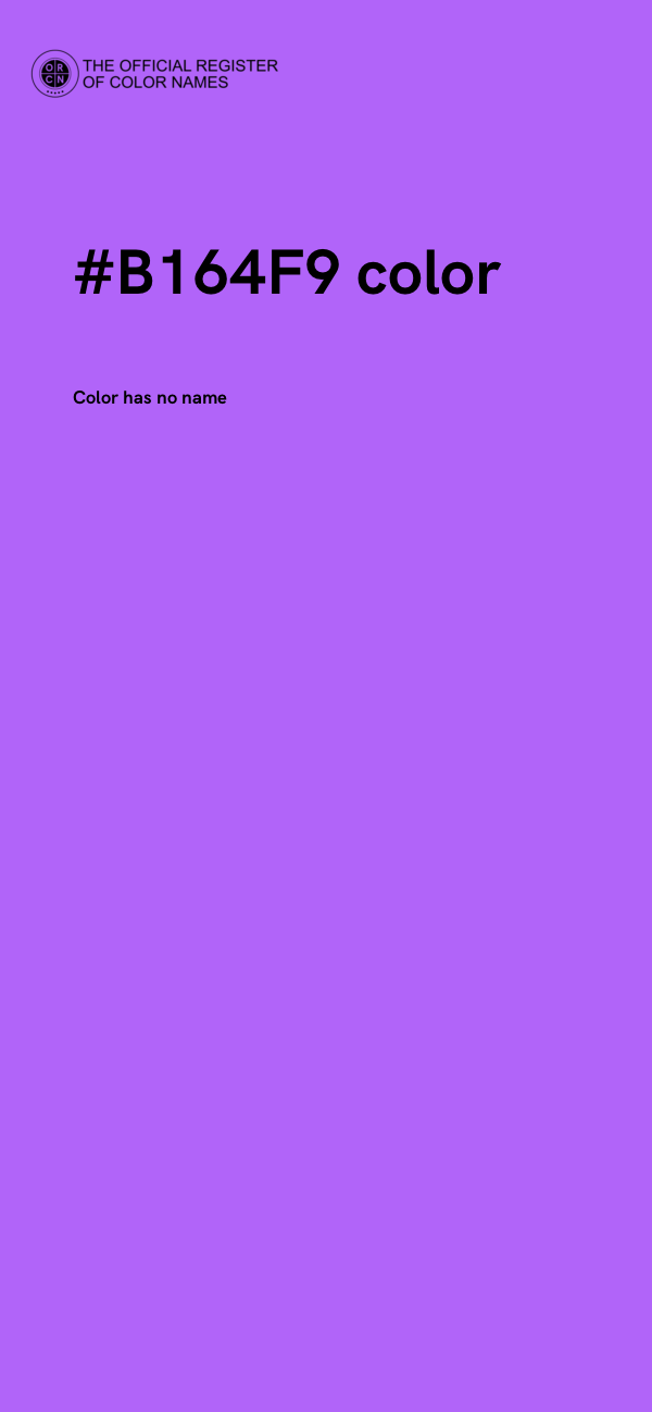 #B164F9 color image