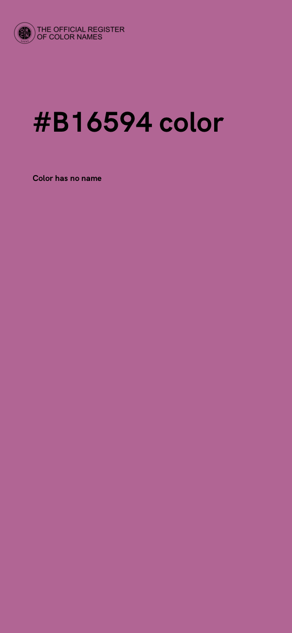 #B16594 color image
