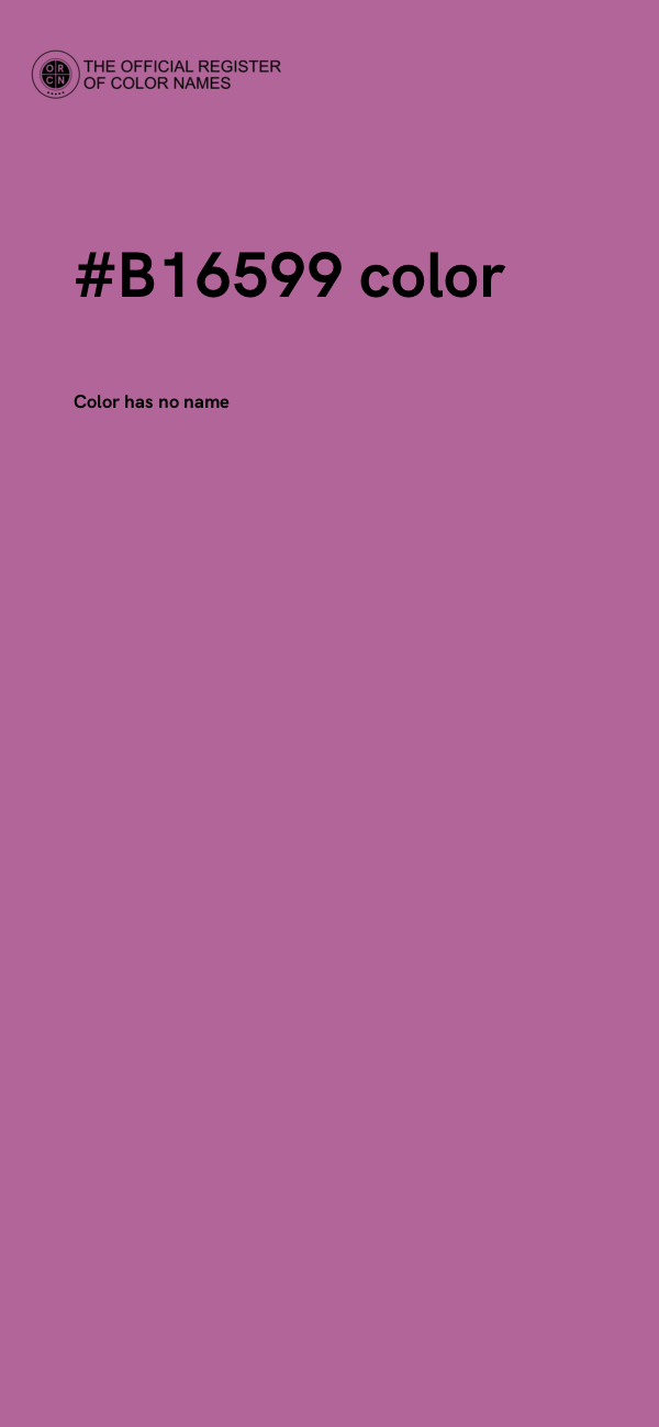 #B16599 color image
