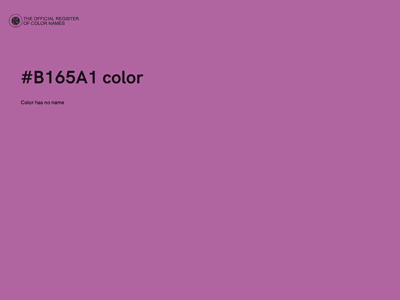 #B165A1 color image