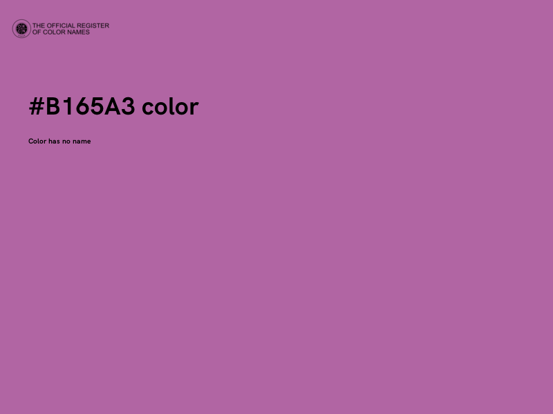 #B165A3 color image