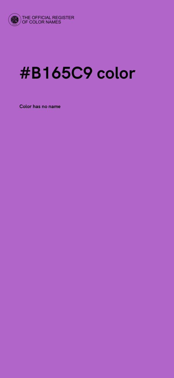 #B165C9 color image