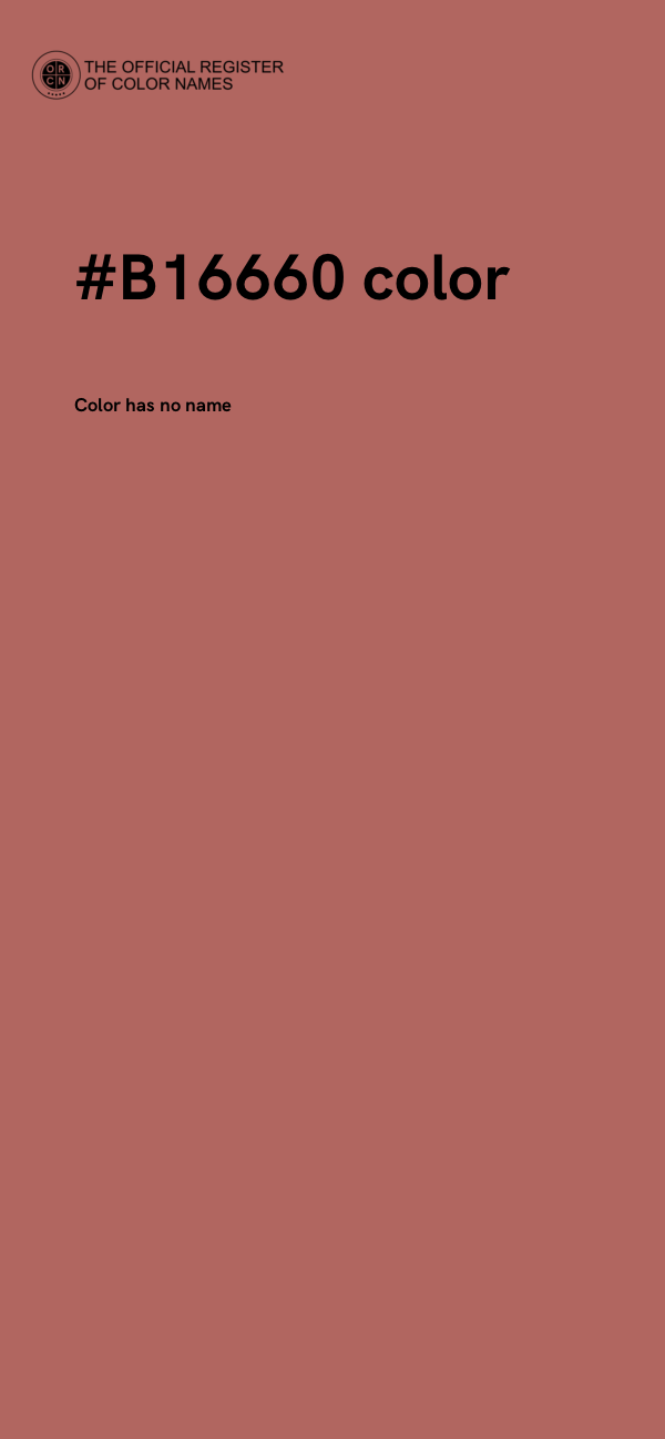 #B16660 color image