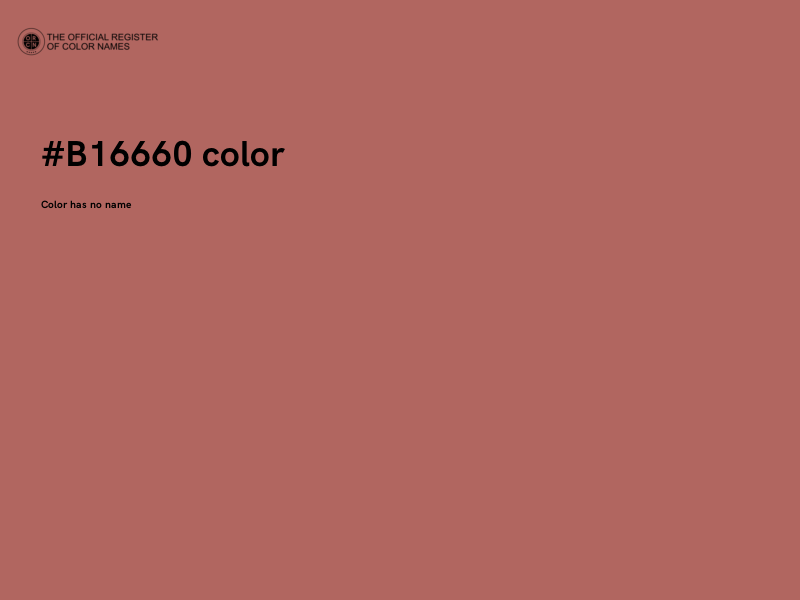 #B16660 color image