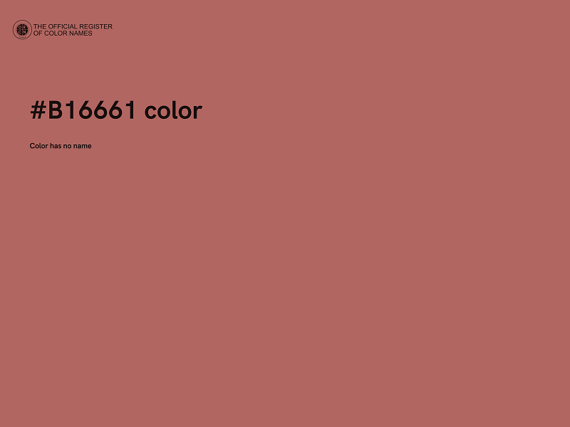 #B16661 color image