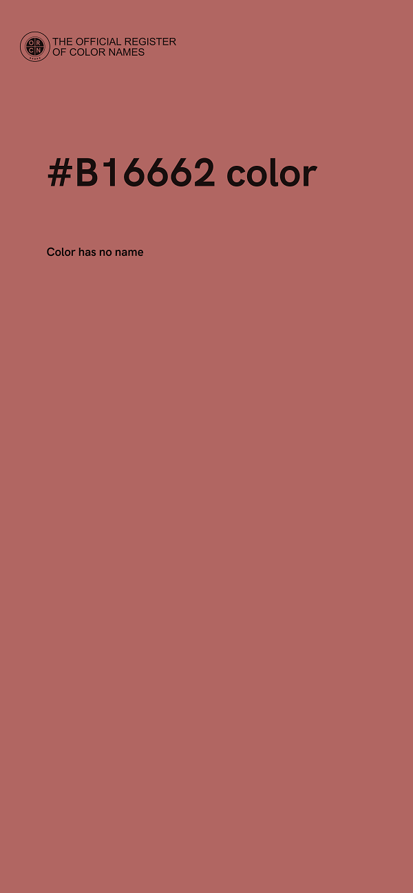 #B16662 color image