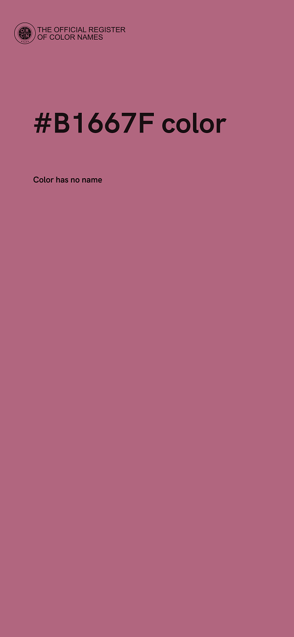 #B1667F color image