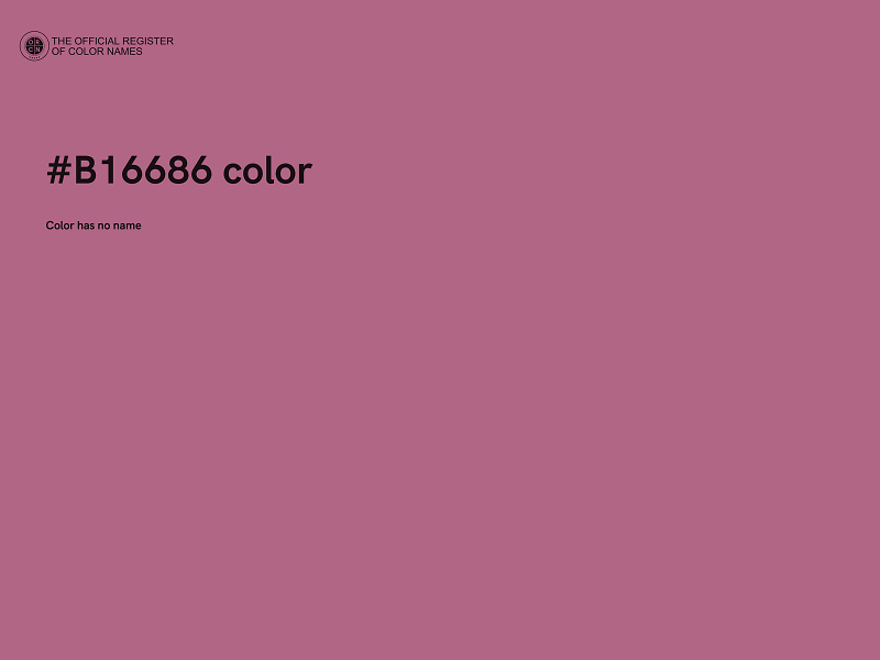 #B16686 color image