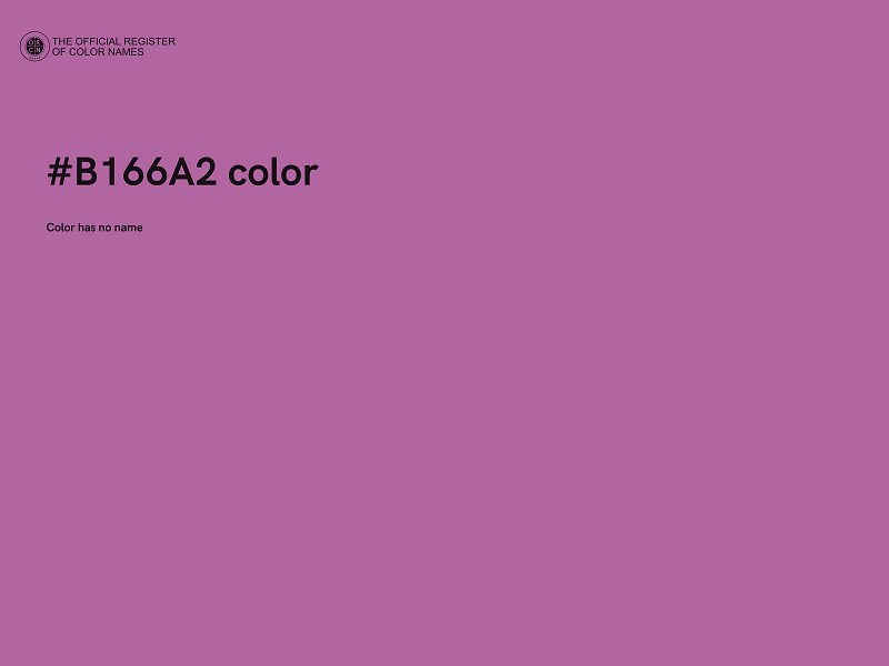 #B166A2 color image