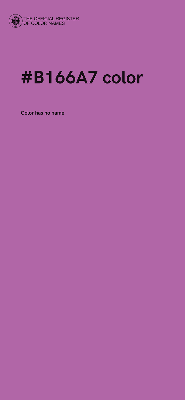 #B166A7 color image