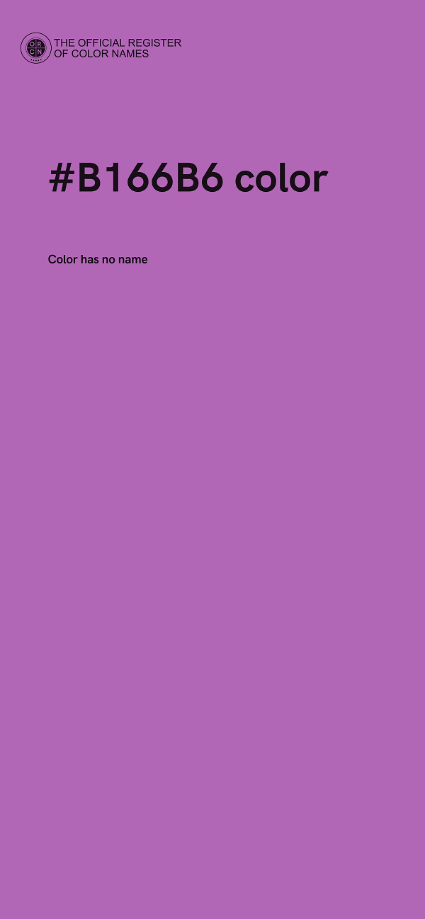 #B166B6 color image