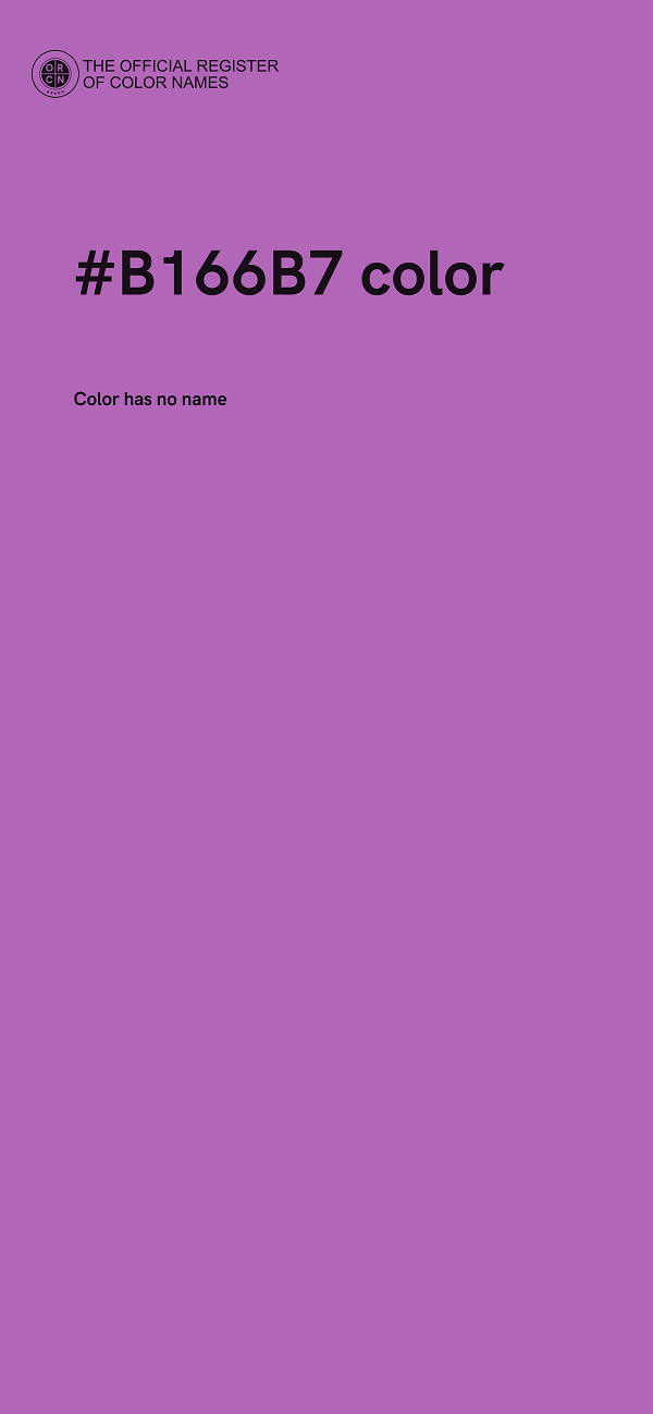 #B166B7 color image