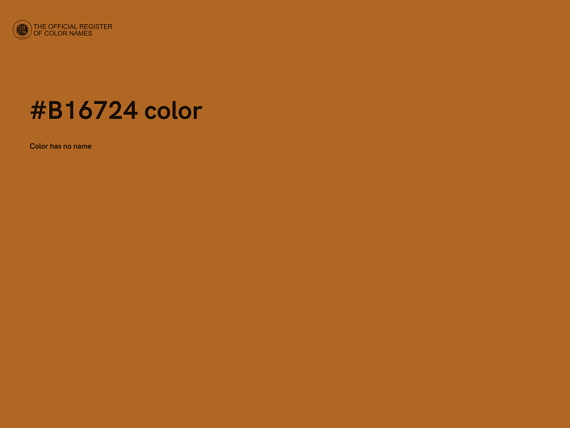 #B16724 color image
