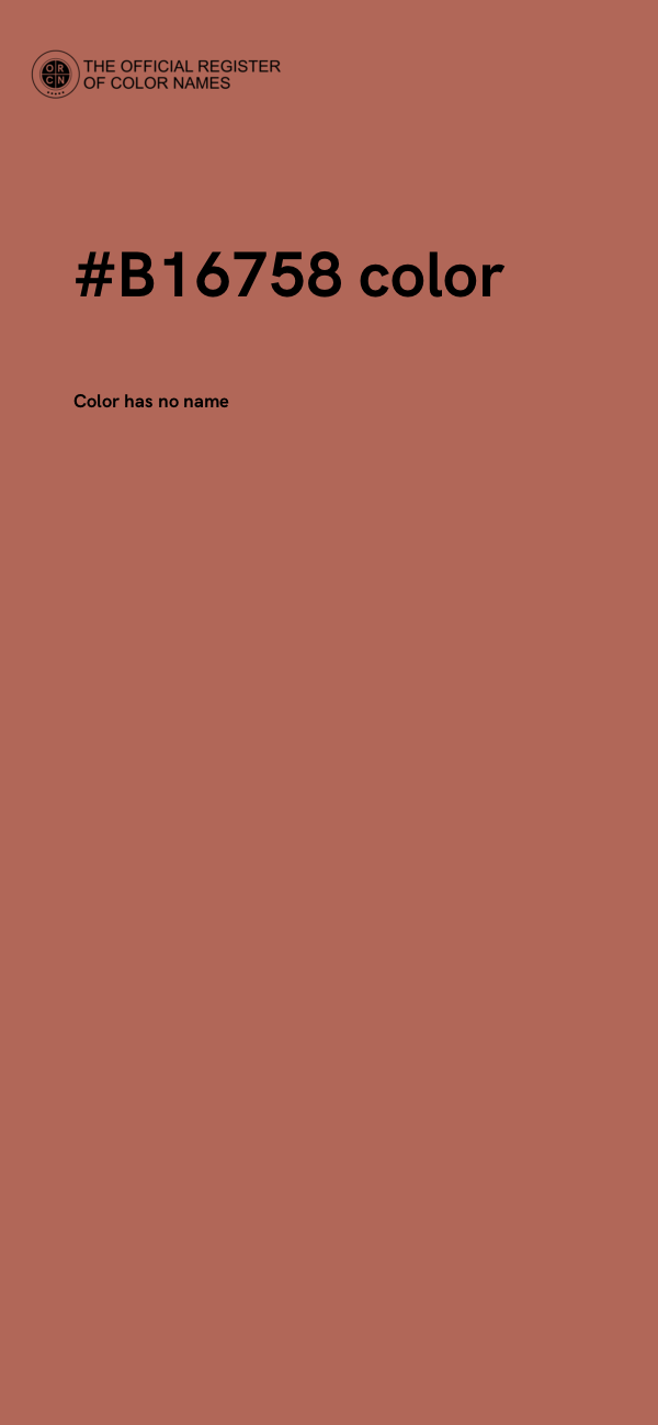 #B16758 color image